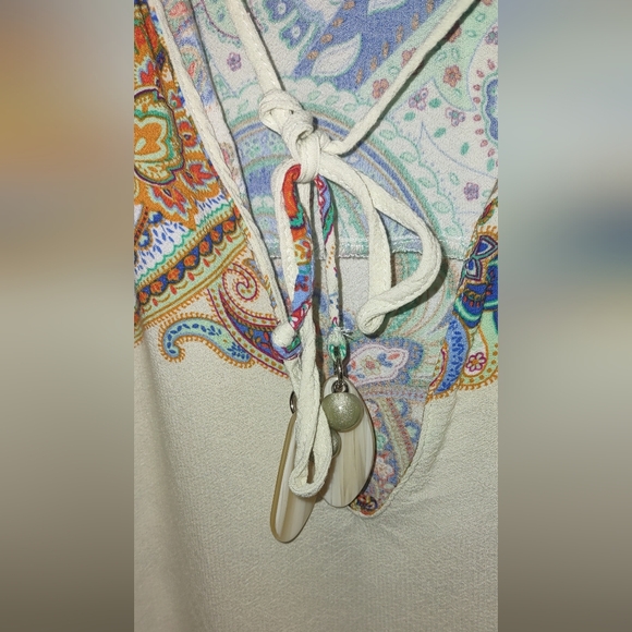 Zara Lounge/Cover Up/Patio Gown Gorgeous Colorful Sz S Oversized Fit Up To 14 - Picture 2 of 9